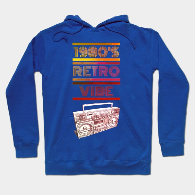 1980's Retro Vibe Hoodie by djmrice